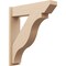 Ekena Millwork 7 1/2-in W x 30-in D x 34-in H Funston Slat Rough Cedar Woodgrain TimberThane Outlooker, Primed Tan OUTUR075X30X34FST24RCPR - alternate 1